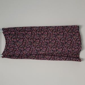 Vintage Maxi Skirt‎ Ditzy Print Floral Size Small